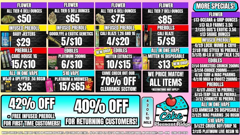 The Cake House - Pleasant Ridge 40% OFF Returning Customers!