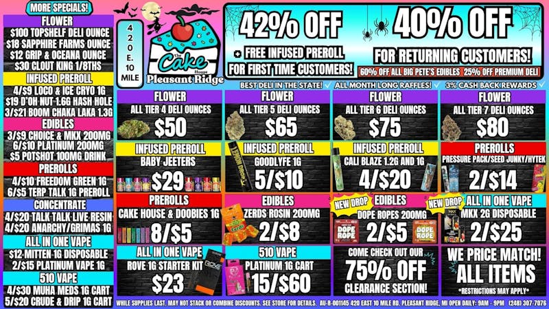 The Cake House - Pleasant Ridge THURSDAY & FRIDAY GIVEAWAYS!!! 40% OFF STOREWIDE!!