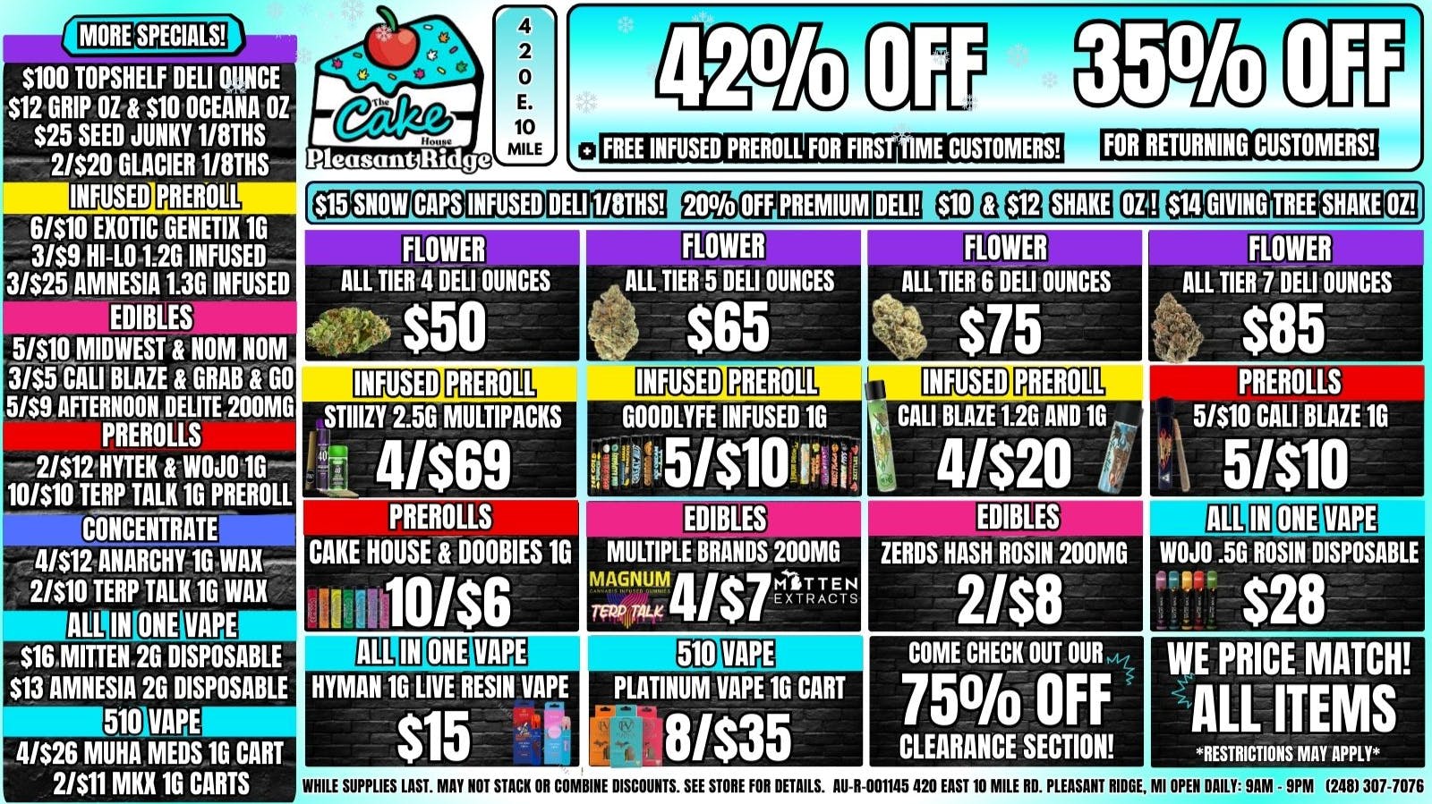 The Cake House - Pleasant Ridge 35% OFF RETURNING CUSTOMER! 42% OFF 1ST VISIT!