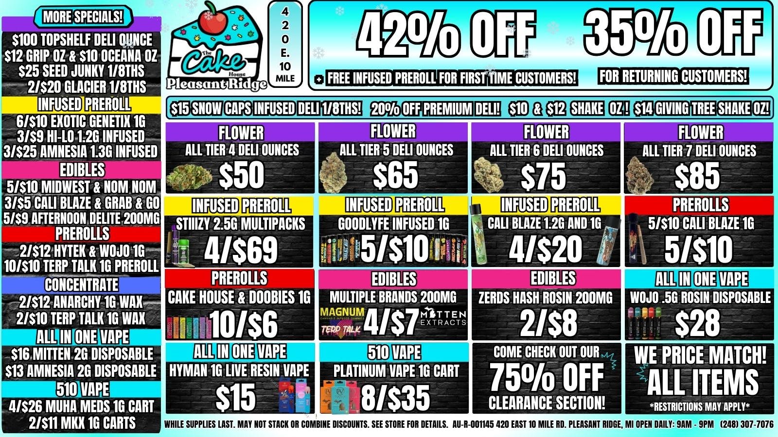 The Cake House - Pleasant Ridge 35% OFF RETURNING CUSTOMER! 42% OFF 1ST VISIT!