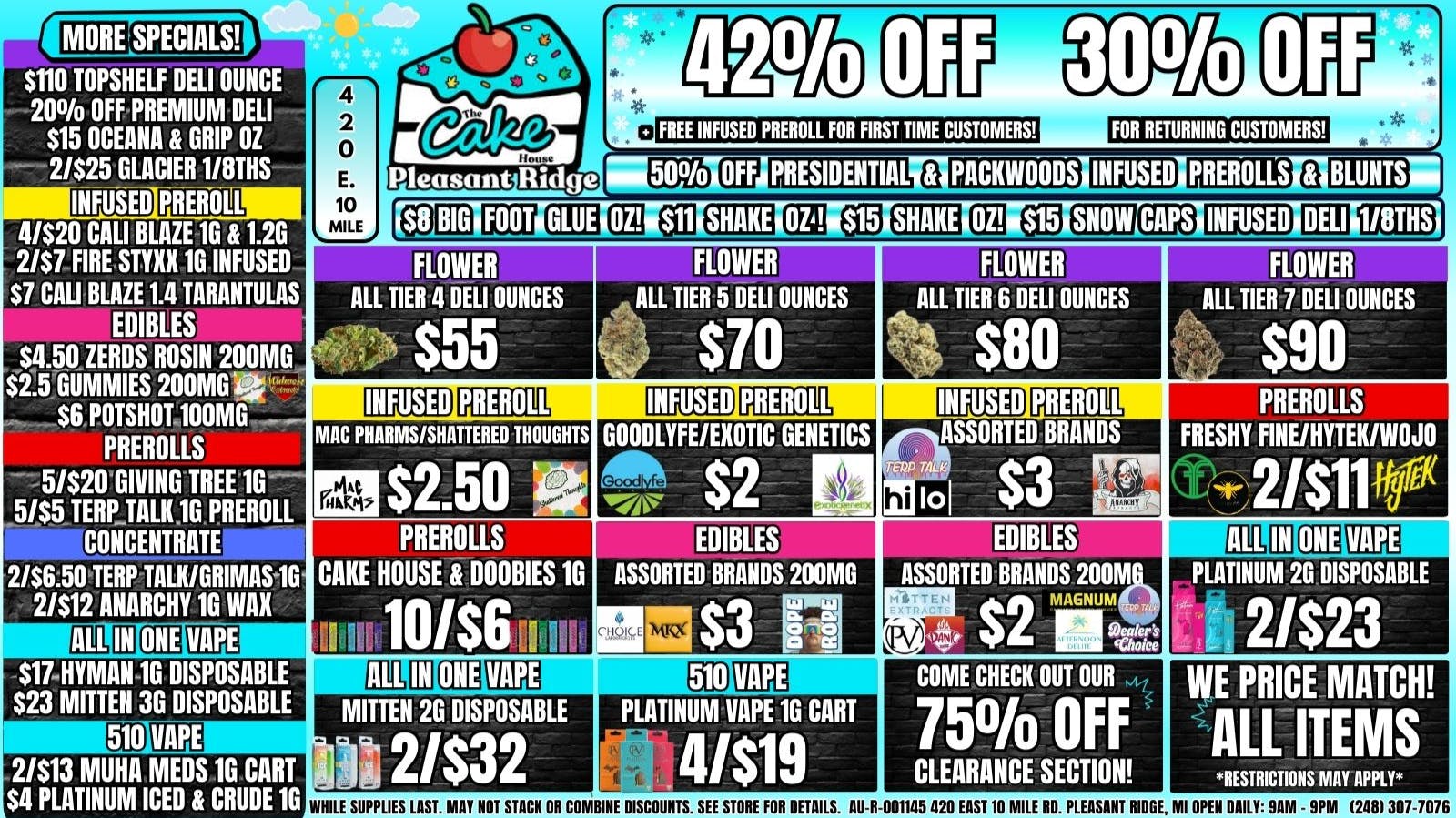 The Cake House - Pleasant Ridge 30% OFF RETURNING & 42% OFF 1ST VISIT + INFUSED PR