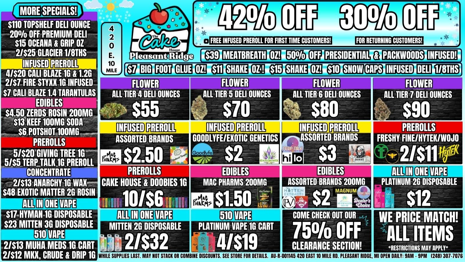 The Cake House - Pleasant Ridge 30% OFF RETURNING & 42% OFF 1ST VISIT + INFUSED PR