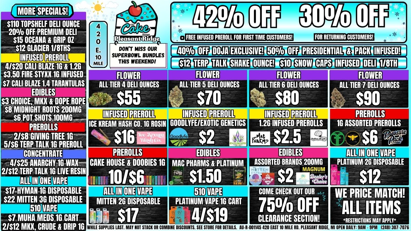 The Cake House - Pleasant Ridge 30% OFF RETURNING! 42% OFF 1ST VISIT + INFUSED PR!