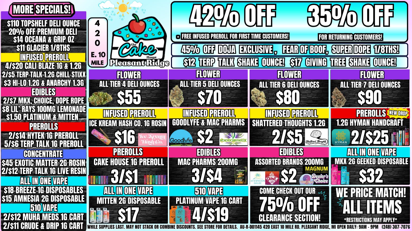 The Cake House - Pleasant Ridge 30% OFF STOREWIDE! 42% OFF 1ST TIME + FREE INFUSED