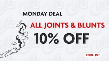 CANNA LA LA MONDAY DEAL : 10% OFF JOINTS