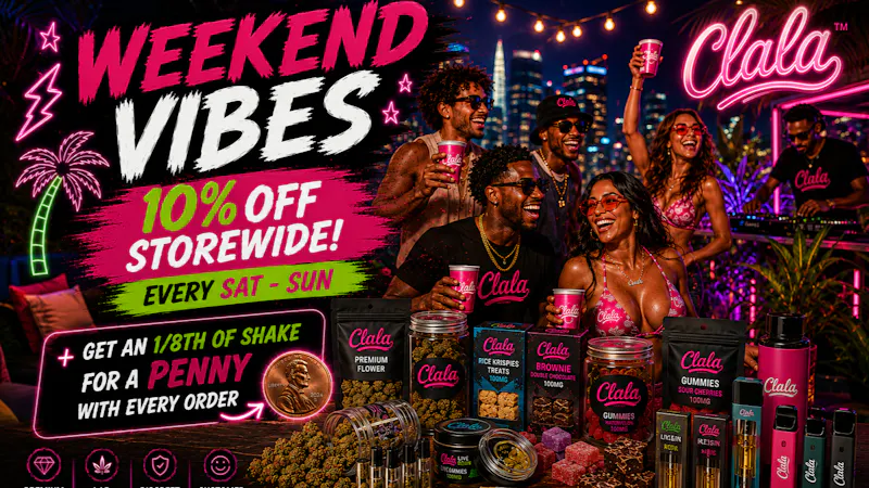 CANNA LALA WEEKEND - 10% OFF STOREWIDE