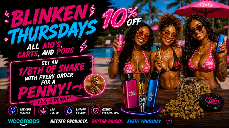 CANNA LALA THURSDAY - 10% OFF PODS & CARTS