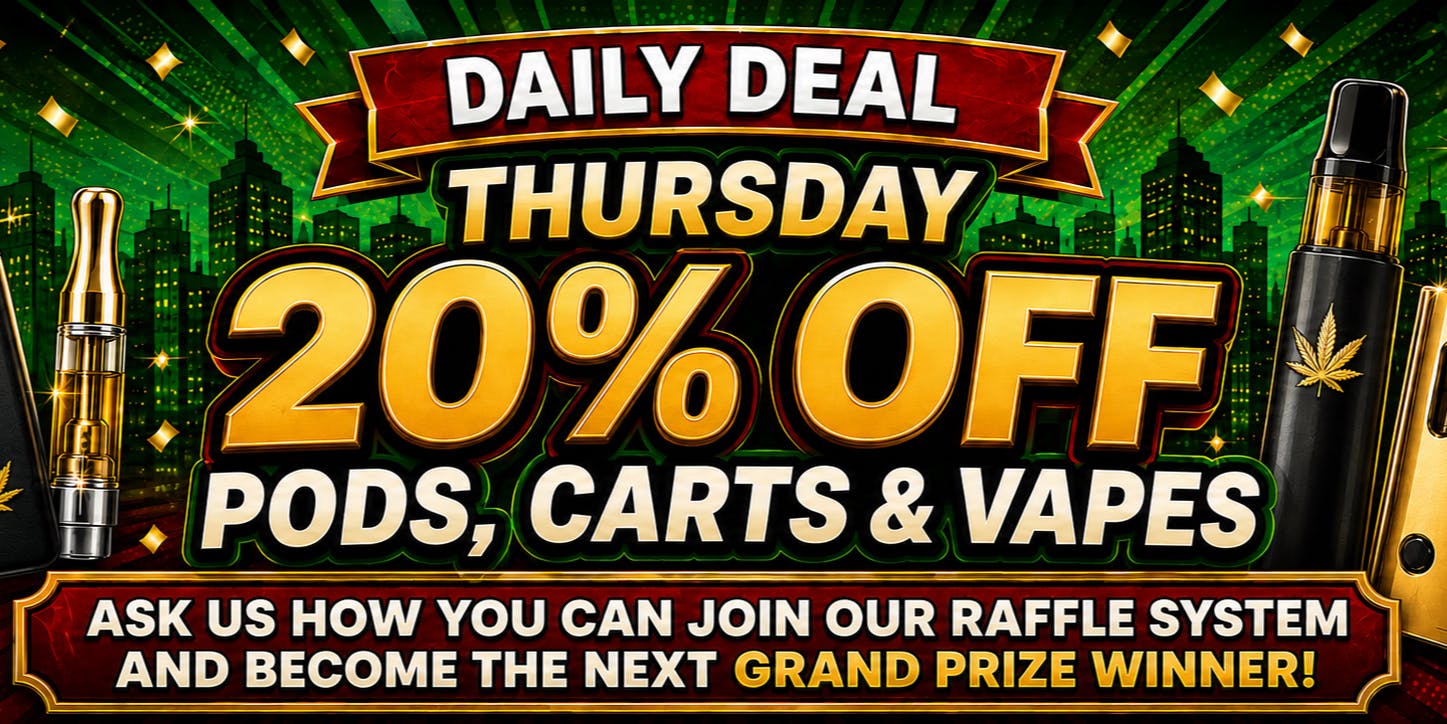 CANNA LALA THURSDAY - 20% OFF PODS & CARTS