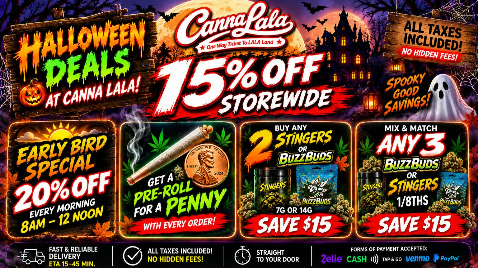 CANNA LALA 15% OFF STOREWIDE
