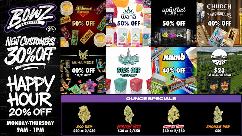 BOWZ Cannabis 💰UpTo 50% off Select BrandZ💰
