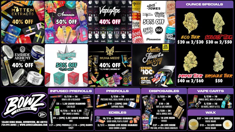 BOWZ Cannabis 🔥BowZ Weekly DealZ💰