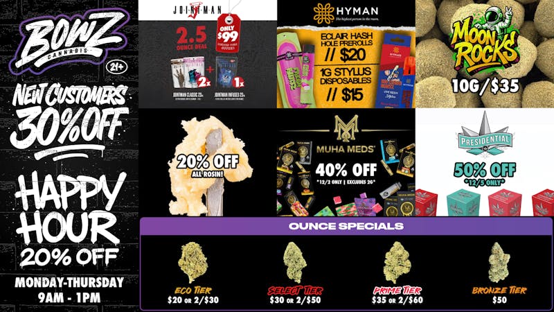 BOWZ Cannabis 💰Save BIG, Smoke BOWZ💨