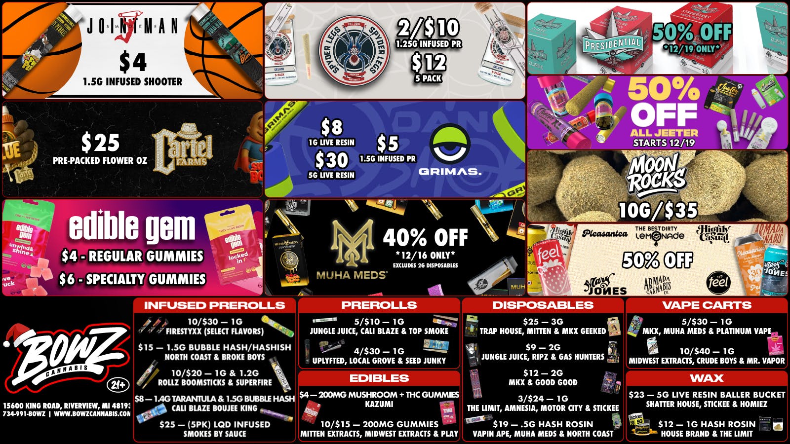 BOWZ Cannabis 🔥B*O*W*Z Weekly StealZ💰