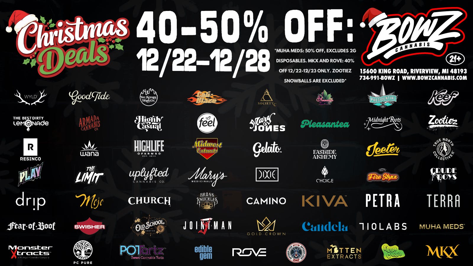 BOWZ Cannabis 🔥Christmas Week Blow Out💨