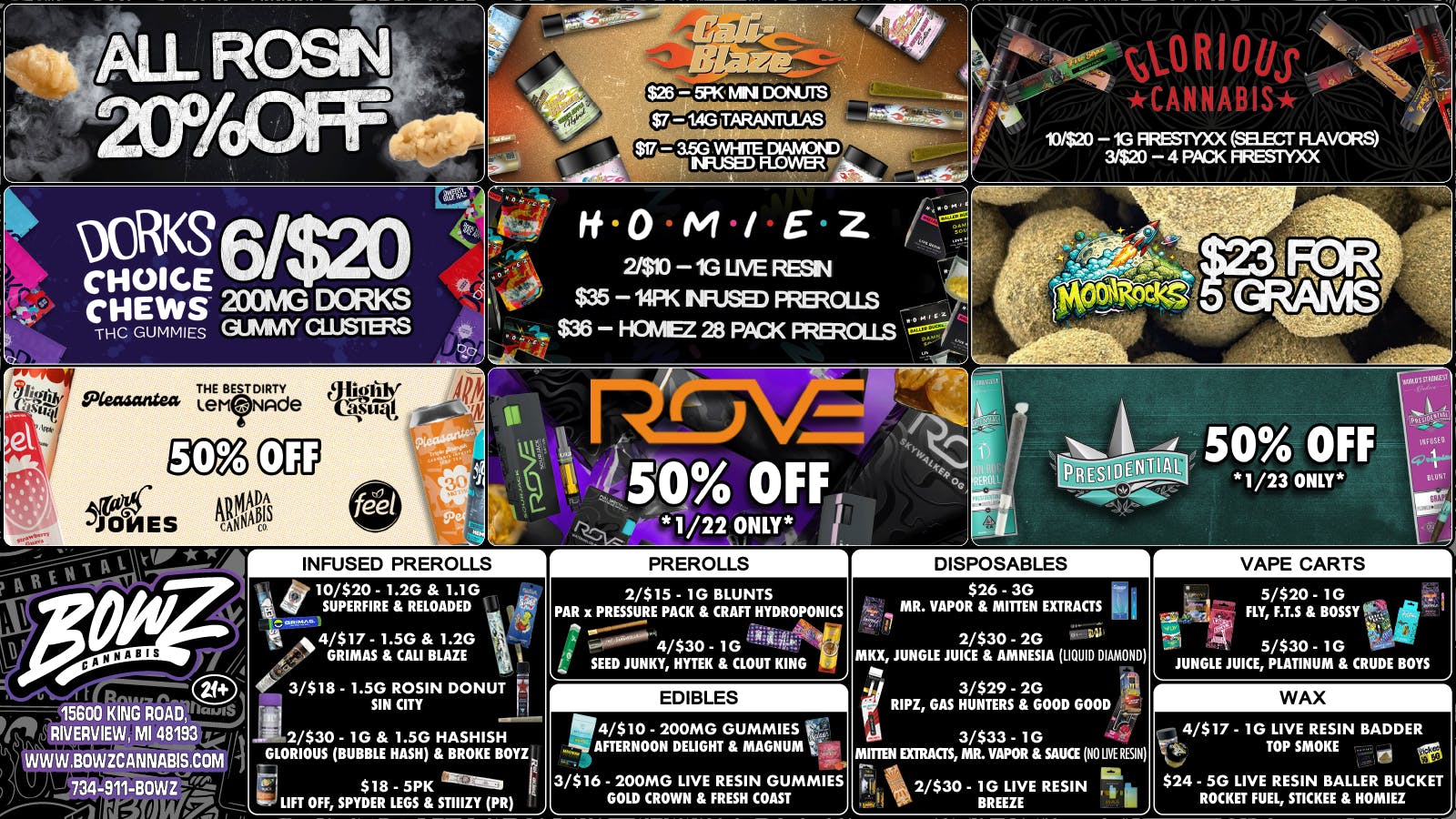 BOWZ Cannabis 🔥Smoke the Best, PayLess@BOWZ💨