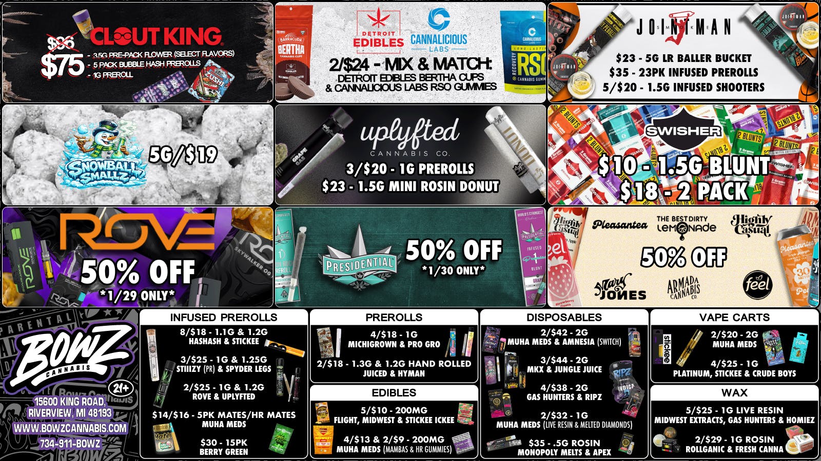 BOWZ Cannabis 💨BowZ Weekly DealZ🔥