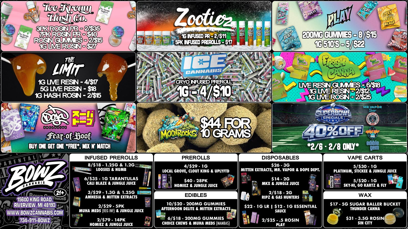 BOWZ Cannabis 🏈Super BowZ Week💨