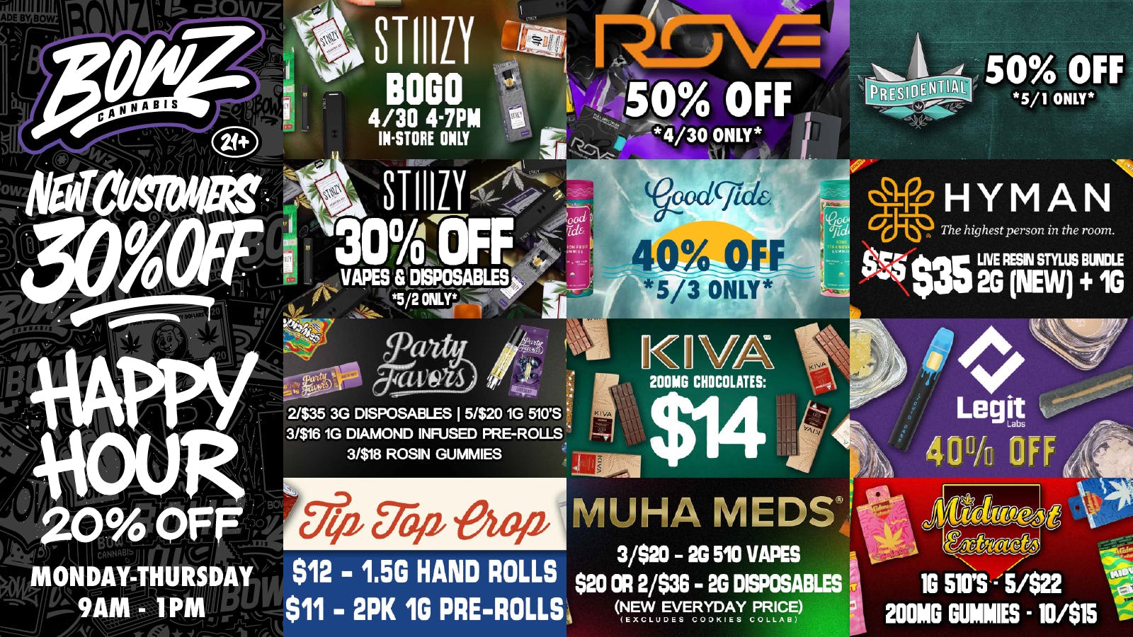 BOWZ Cannabis 🔥Big BrandZ, Bigger SavingZ💰