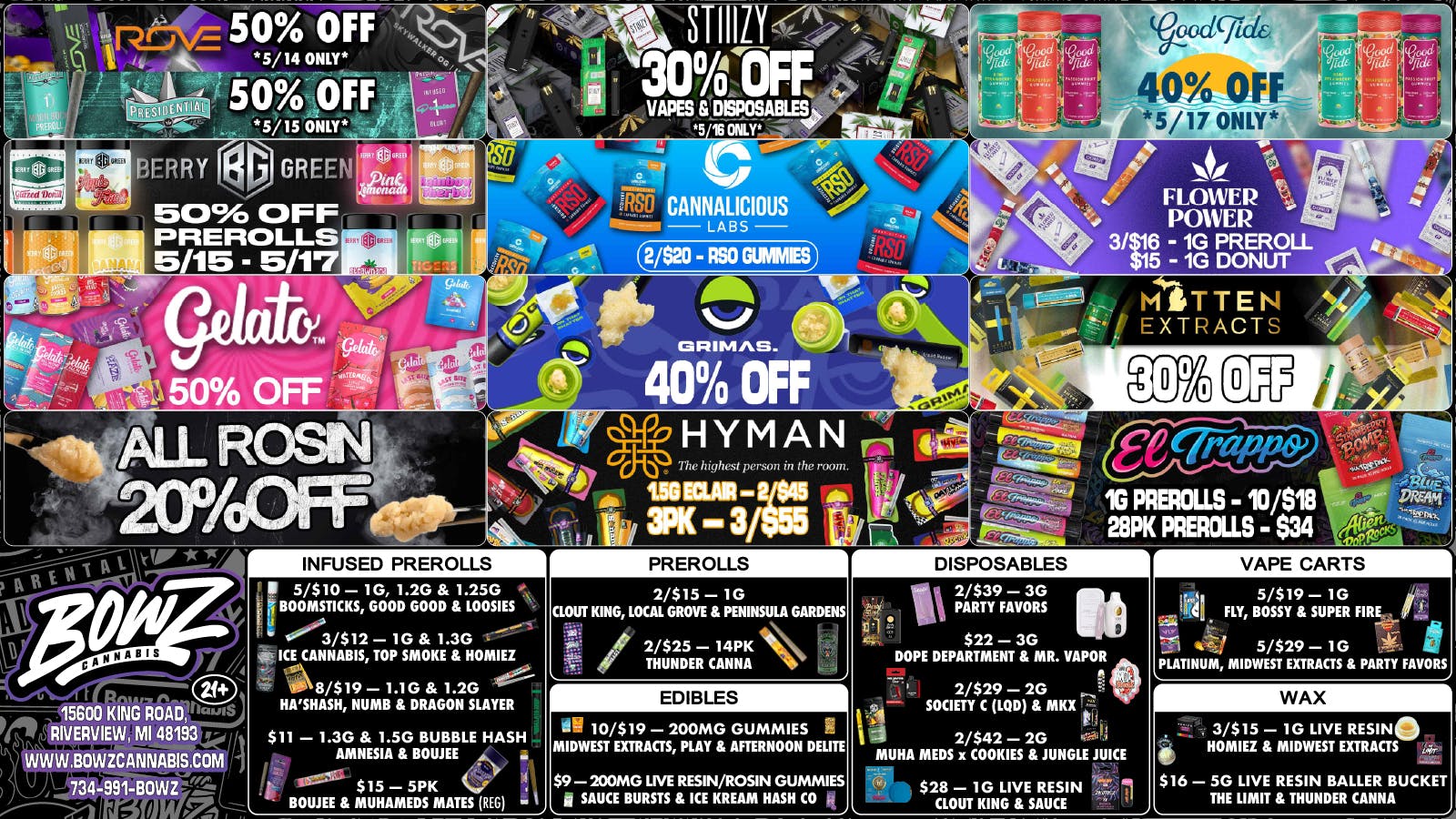 BOWZ Cannabis 🔥BowZ Weekly DealZ💰