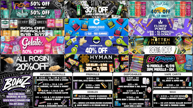 BOWZ Cannabis 🔥BowZ Weekly DealZ💰