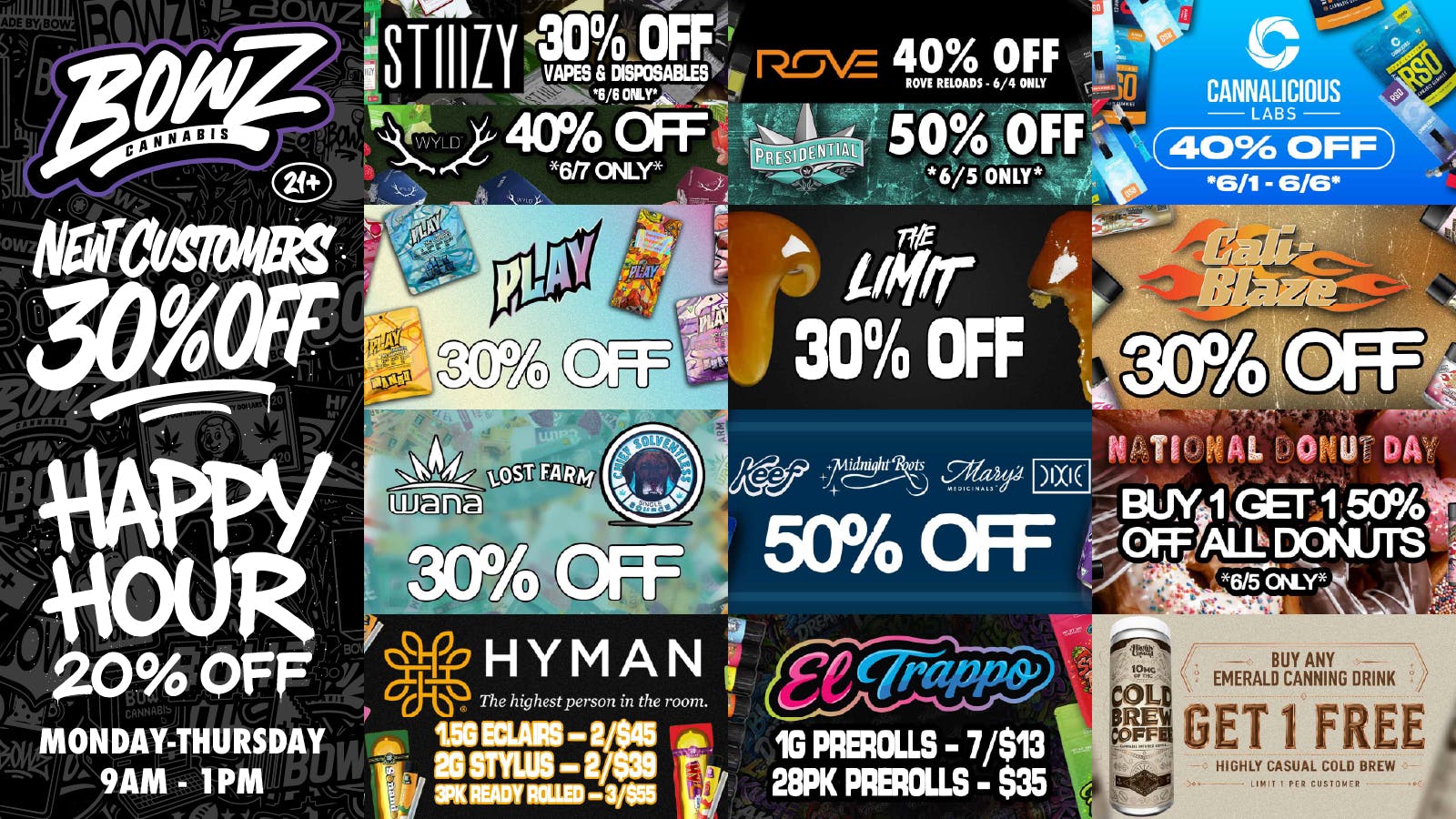 BOWZ Cannabis 🔥30% off New CustomerZ💰