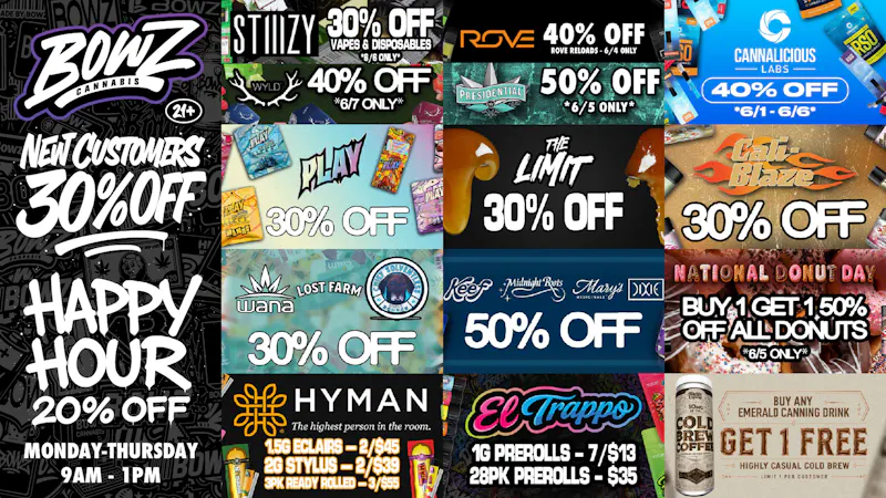 BOWZ Cannabis 🔥30% off New CustomerZ💰