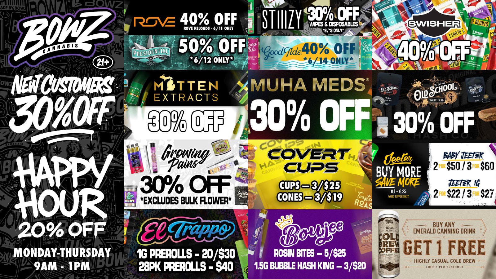 BOWZ Cannabis 🔥Big BrandZ Bigger SavingZ💰