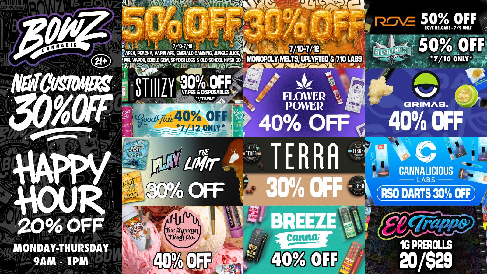 BOWZ Cannabis 💰30% off First Time🔥