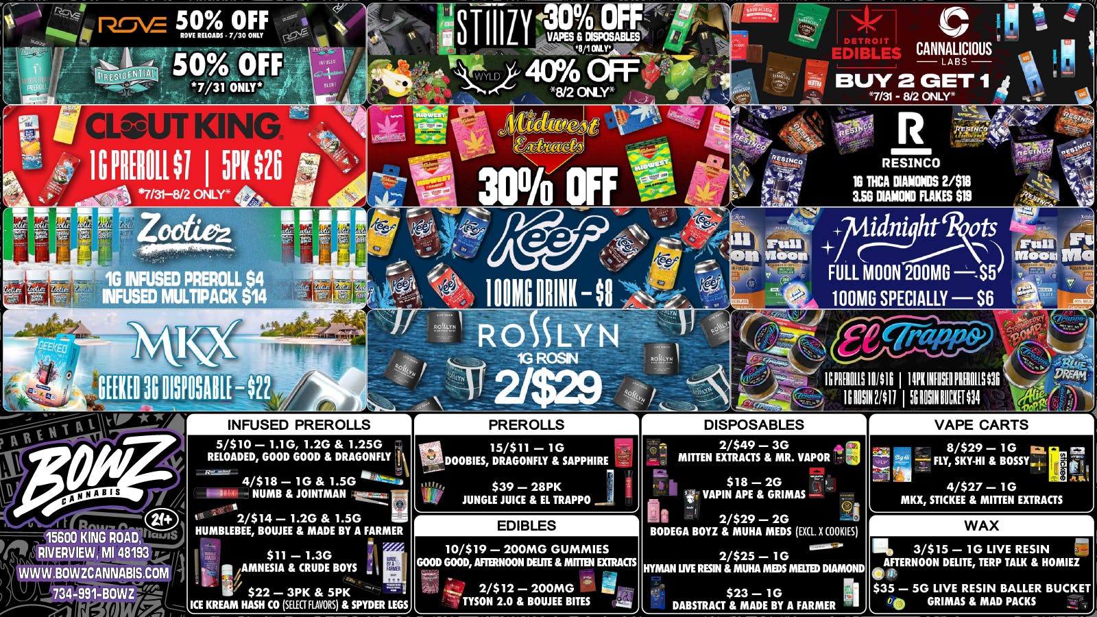 BOWZ Cannabis 🔥BowZ Weekly DealZ💰