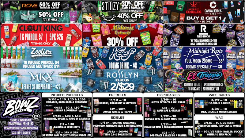 BOWZ Cannabis 🔥BowZ Weekly DealZ💰