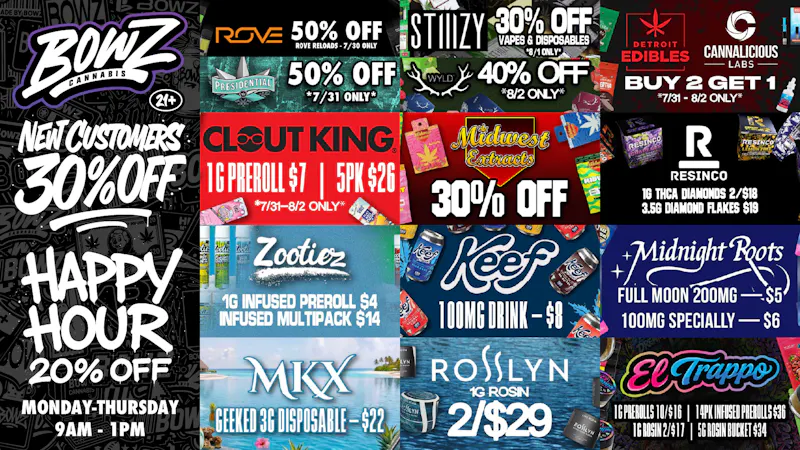 BOWZ Cannabis 💰30% off First Time Customers💨