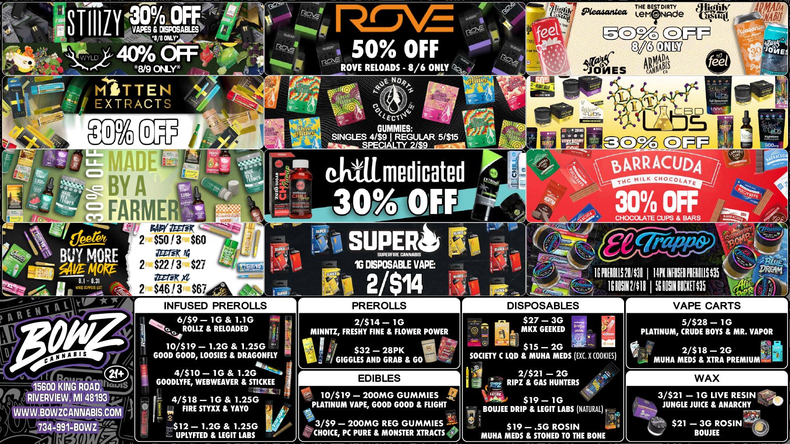 BOWZ Cannabis 🔥BowZ Weekly DealZ💰
