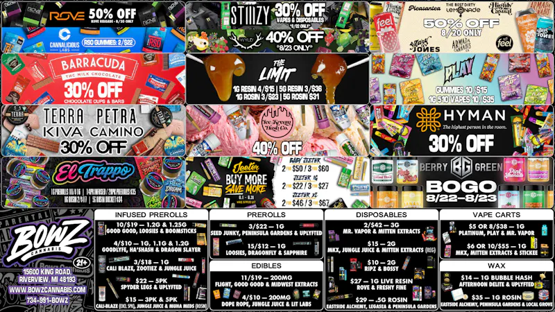 BOWZ Cannabis 💨BowZ Weekly StealZ💰