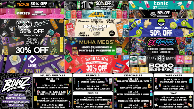 BOWZ Cannabis 🔥BowZ Weekly StealZ💰