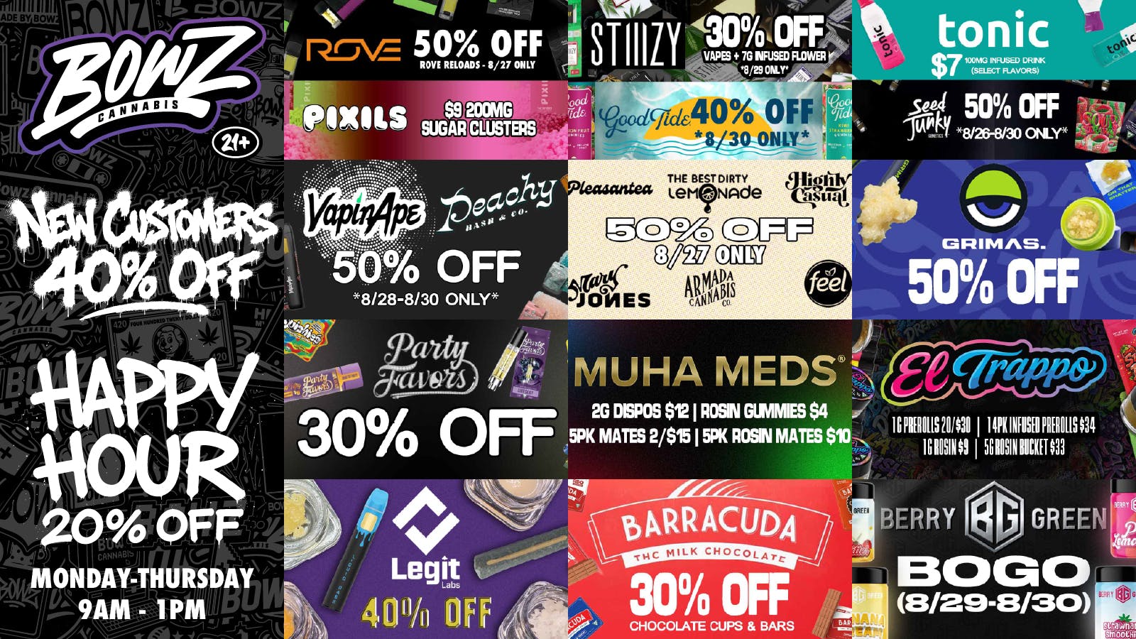 BOWZ Cannabis 💨Big Brands, Better Prices💰