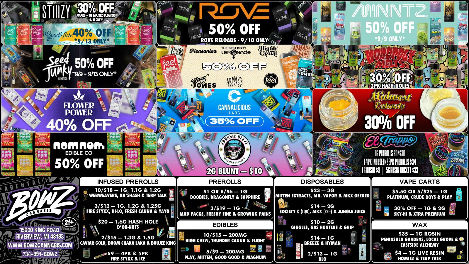 BOWZ Cannabis 🔥BowZ Weekly DealZ💰