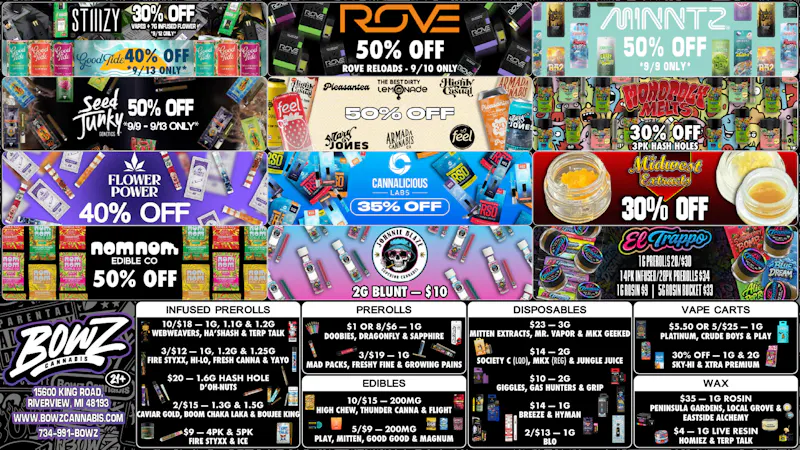 BOWZ Cannabis 🔥BowZ Weekly DealZ💰
