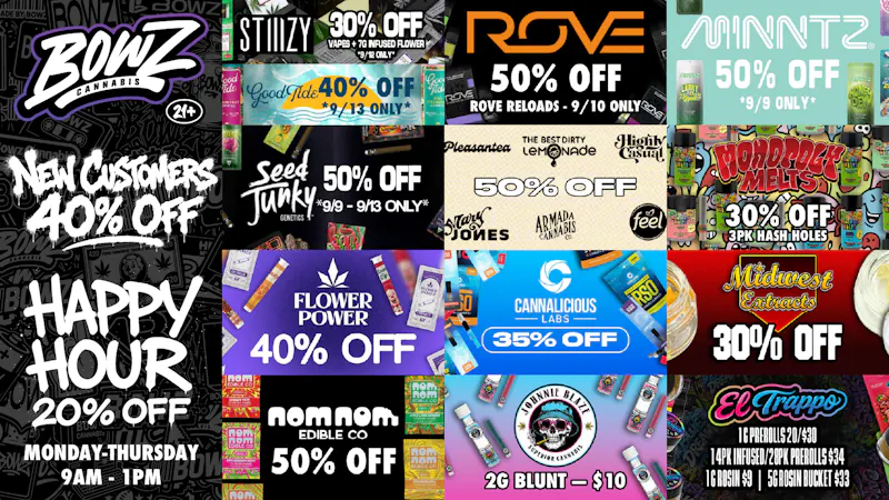 BOWZ Cannabis 🚨Big BrandZ, Bigger SavingZ💰