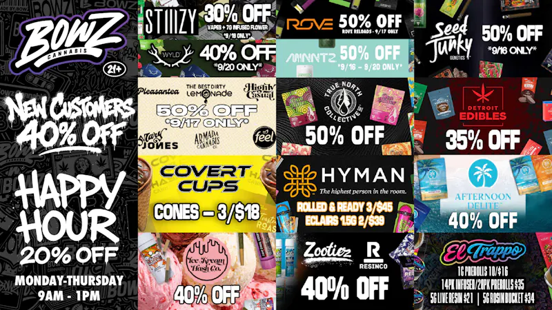 BOWZ Cannabis Save 💰, Shop BowZ💨