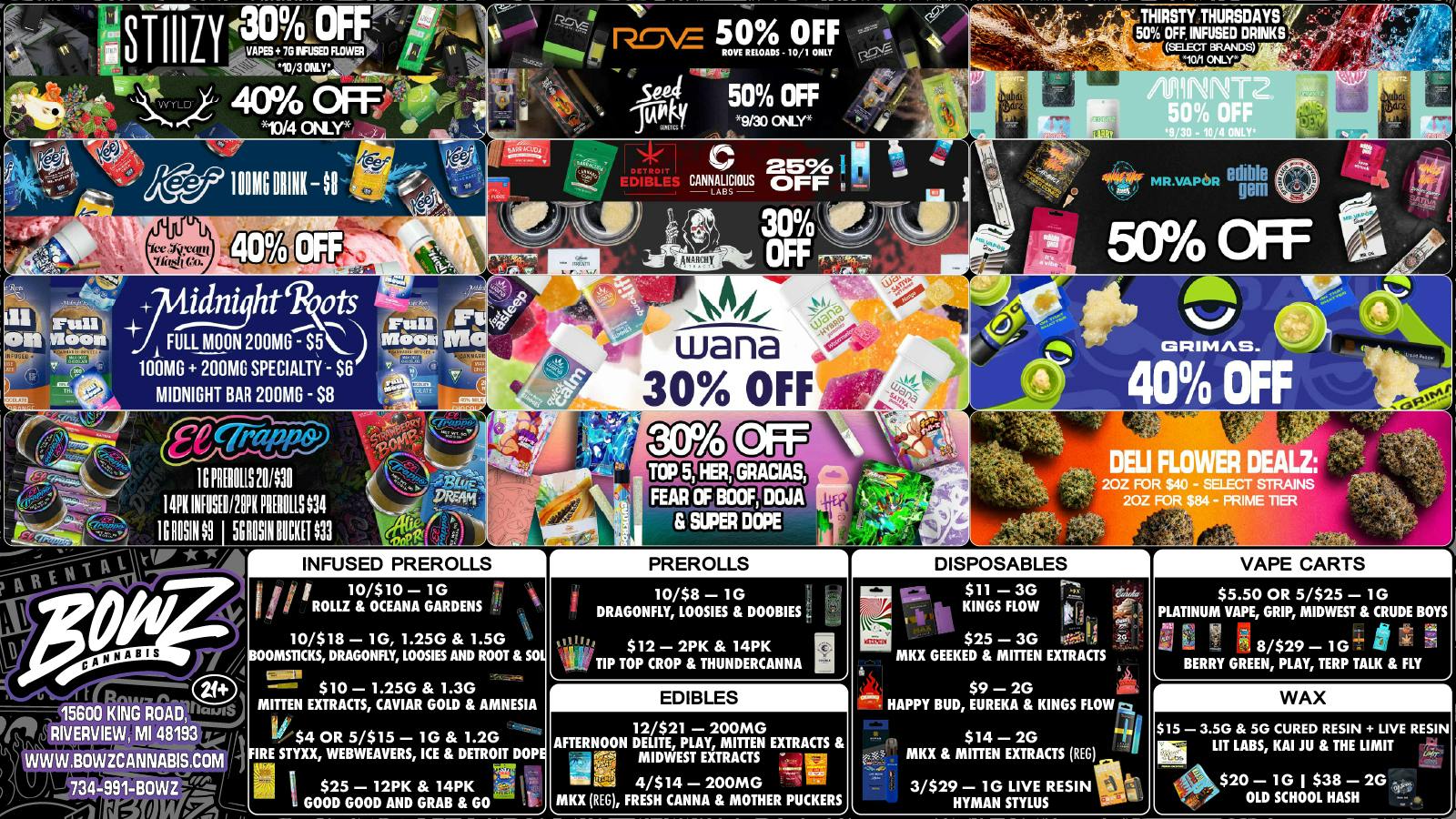 BOWZ Cannabis 💵Save BIG Shop BOWZ‼️