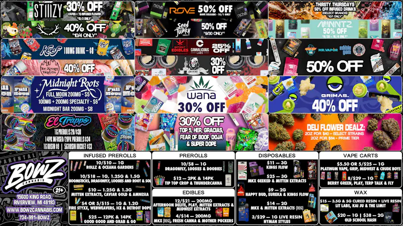 BOWZ Cannabis 💵Save BIG Shop BOWZ‼️