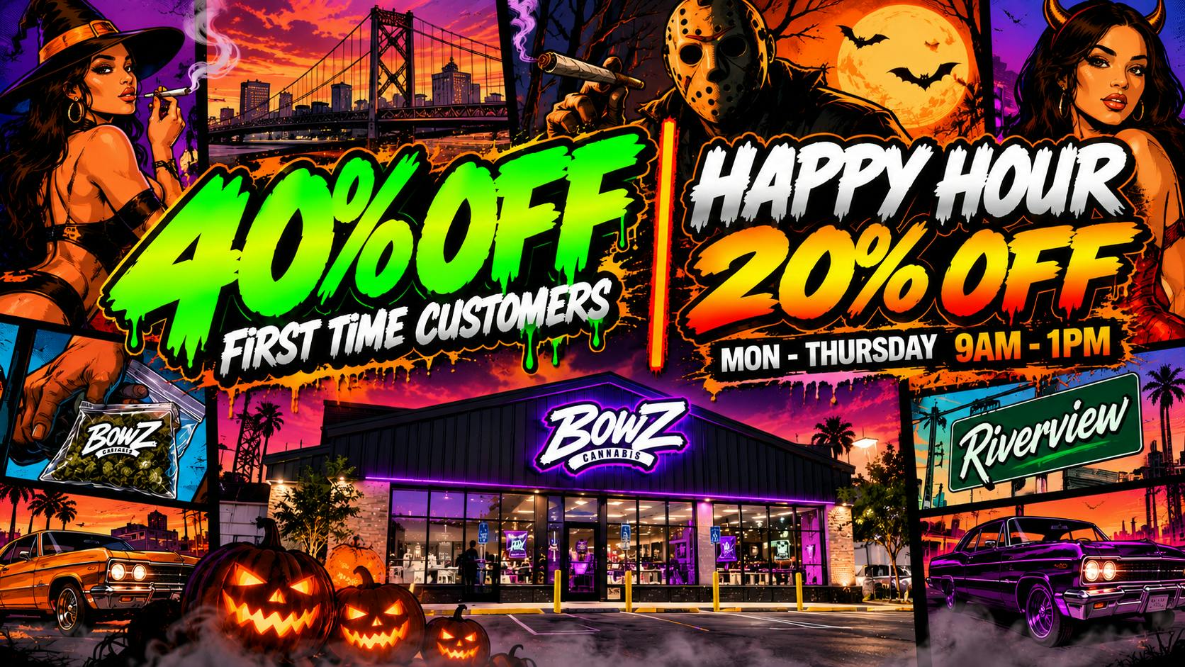 BOWZ Cannabis 🔥40% off First Time‼️