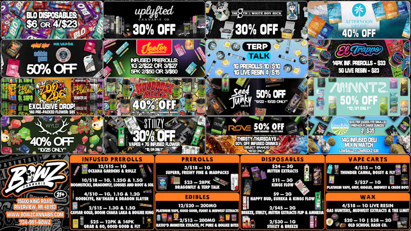 BOWZ Cannabis Smoke🔥Save💵 Shop BOWZ‼️