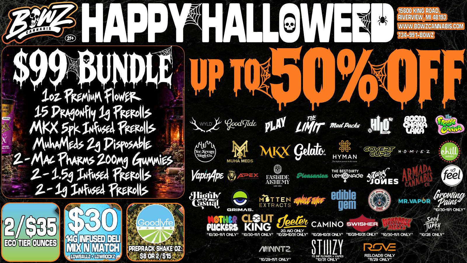 BOWZ Cannabis 🎃 BooZ n’ BowZ Halloweed 👻 | Upto 50% OFF