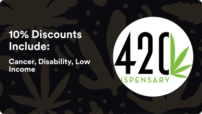 420 Dispensary 10% Discounts Include: