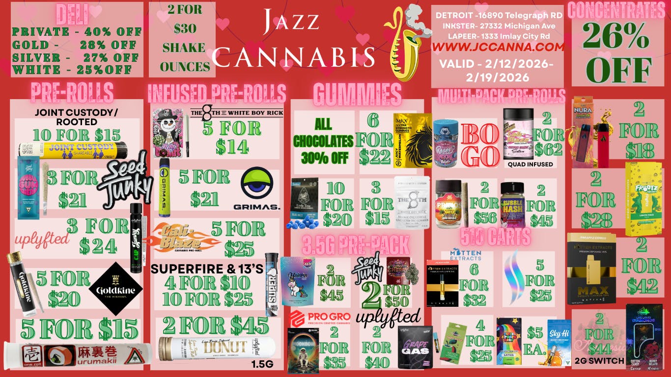 The Jazz Cannabis Club LETS GET HIGH ON LOVE