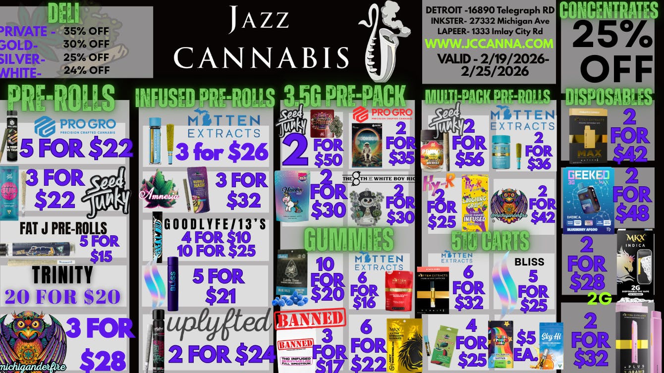 The Jazz Cannabis Club - Inkster HIGH STANDARDS, HIGHER QUALITY