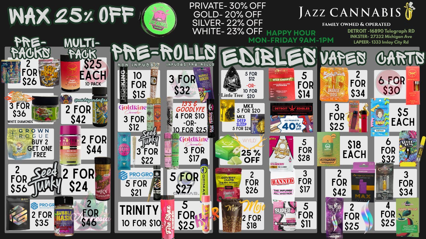 The Jazz Cannabis Club - Inkster DISCOVER YOUR HAPPY PLACE