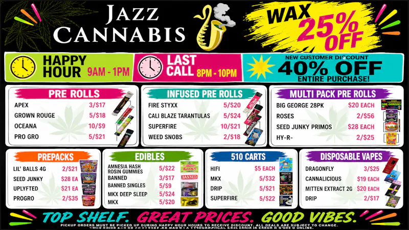 The Jazz Cannabis Club JAZZ UP YOUR STASH