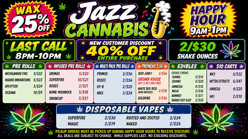 The Jazz Cannabis Club Stay Lifted, Stay Jazzy